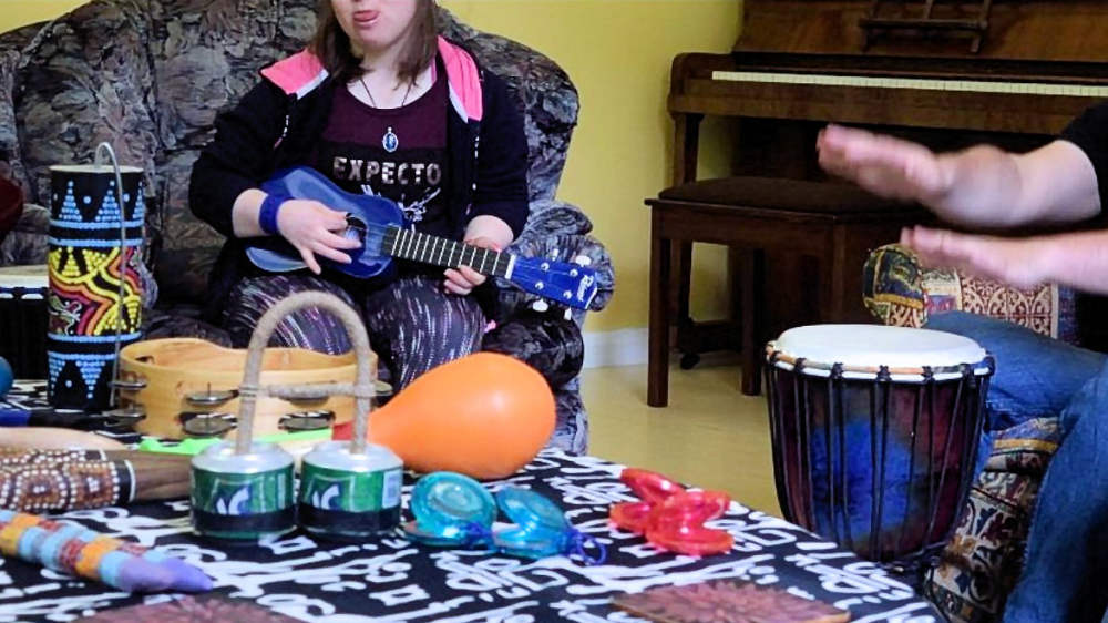 Community music session